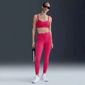 Nike Zenvy High Waist 7/8 Leggings‎ Womens Small Pink DQ6015 666